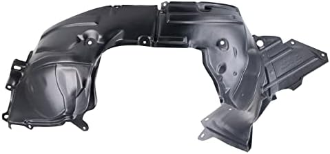 TRQ Front Left Inner Fender Liner Black Drivers Side