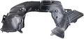 TRQ Front Left Inner Fender Liner Black Drivers Side