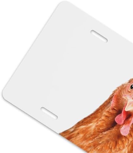 Rooster Chicken Front License Plate 6" * 12" for Women