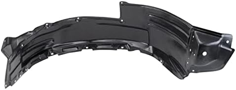 TRQ Front Left Inner Fender Liner Black Drivers Side