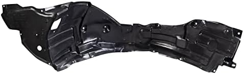 TRQ Front Right Inner Fender Liner Black Passenger Side