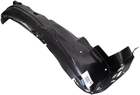 TRQ Front Right Inner Fender Liner Black Passenger Side