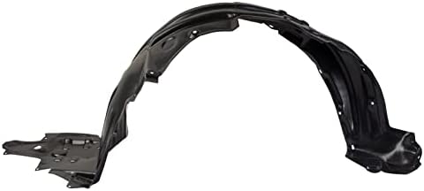 TRQ Front Right Inner Fender Liner Black Passenger Side