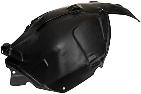 TRQ Front Left Rearward Inner Fender Liner Black Drivers Side