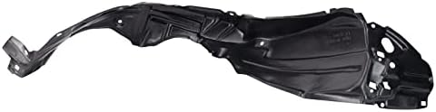 TRQ Front Right Inner Fender Liner Black Passenger Side