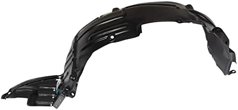 TRQ Front Right Inner Fender Liner Black Passenger Side