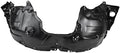 TRQ Front Left Inner Fender Liner Black Drivers Side
