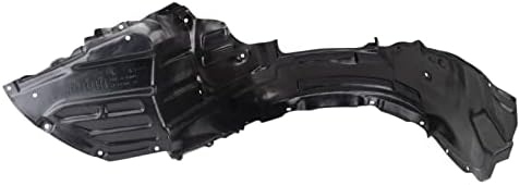 TRQ Front Right Inner Fender Liner Black Passenger Side