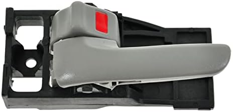 TRQ Front Left Interior Door Handle Light Charcoal Gray Drivers Side