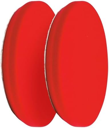 Griot's Garage 6.5” Red Foam Waxing Pads for Car Detailing, Polishing and Buffing Pads for Use with Waxes and Sealants, 10624, Set of 2 by GriotsGarage