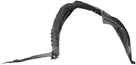 TRQ Front Right Inner Fender Liner Black Passenger Side