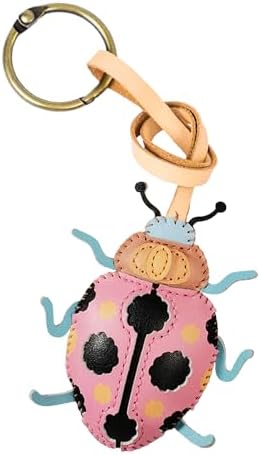 Insects Leather Bag Charm - Unique Purse Charm Keychain for Backpacks