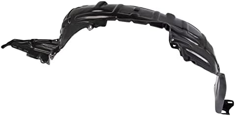 TRQ Front Right Inner Fender Liner Black Passenger Side
