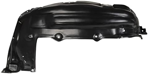 TRQ Front Right Rearward Inner Fender Liner Black Passenger Side