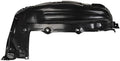 TRQ Front Right Rearward Inner Fender Liner Black Passenger Side
