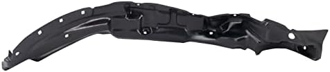TRQ Front Right Inner Fender Liner Black Passenger Side