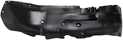 TRQ Front Right Inner Fender Liner Black Passenger Side