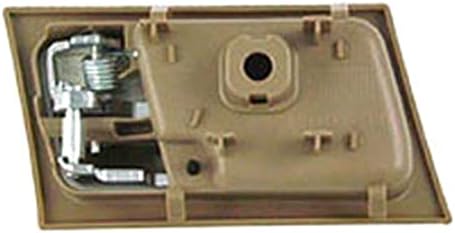 TRQ Parchment/Chrome Inner Door Handle Pair