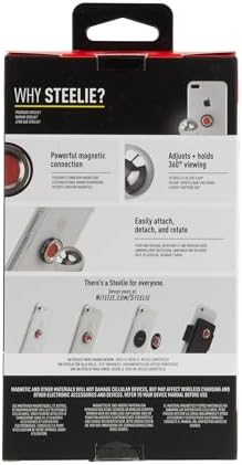 Nite Ize Steelie Vent Kit - Magnetic Cell Phone Holder for Car Vents - Phone Mount - Squeeze