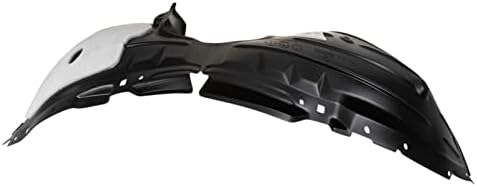 TRQ Front Right Inner Fender Liner Black Passenger Side