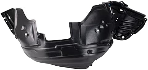 TRQ Front Right Inner Fender Liner Black Passenger Side