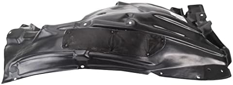 TRQ Front Left Rearward Inner Fender Liner Black Drivers Side