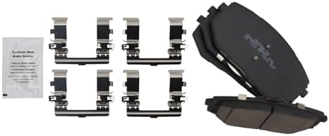TRQ Front Ceramic Brake Pad Set