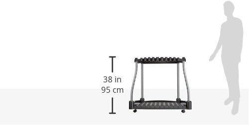 Rubbermaid Garage Tool Tower Rack Easy to Assemble Wheeled Organizes up to 40 Long-Handled Tools/Rakes/Brooms/Shovels in Home/House/Outdoor/Shed Black - Image 5