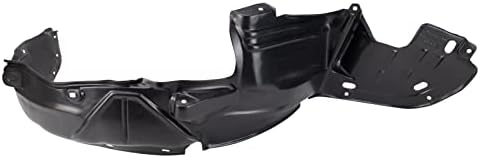 TRQ Front Right Inner Fender Liner Black Passenger Side