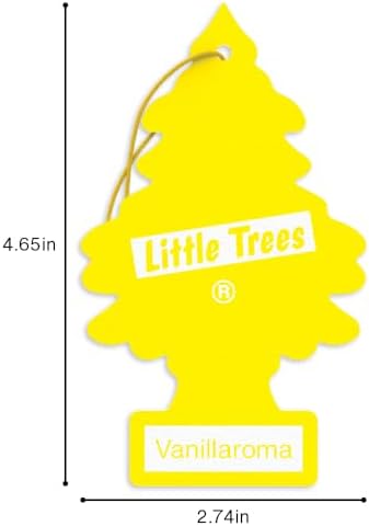 LITTLE TREES Car Air Freshener, 4 Count (Pack of 6), Vanillaroma