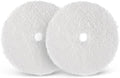 SPTA Microfiber Cutting Pads, Microfiber Finishing Pads 2Pcs 6Inch 150mm Finishing Disc Soft Microfiber Wax Removal Pad for Dual Action Car Polisher Finishing Polishing Waxing -MPBFS6W-2 by SPTA