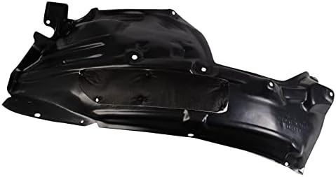 TRQ Front Right Rearward Inner Fender Liner Black Passenger Side