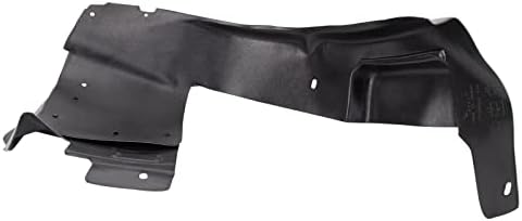 TRQ Front Right Rearward Inner Fender Liner Black Passenger Side