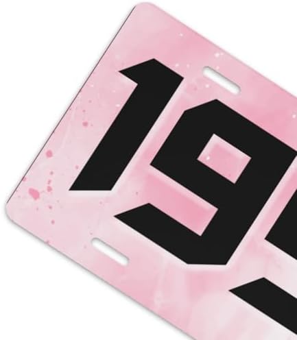 Pink 1997 Front License Plate 6" * 12" for Women