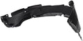 TRQ Front Left Inner Fender Liner Black Drivers Side