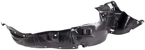 TRQ Front Right Inner Fender Liner Black Passenger Side