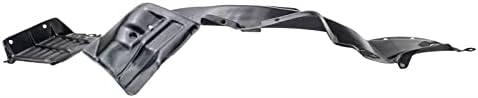 TRQ Front Right Inner Fender Liner Black Passenger Side