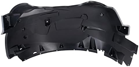 TRQ Front Right Inner Fender Liner Black Passenger Side