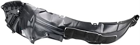 TRQ Front Right Inner Fender Liner Black Passenger Side