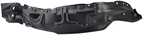 TRQ Front Right Inner Fender Liner Black Passenger Side