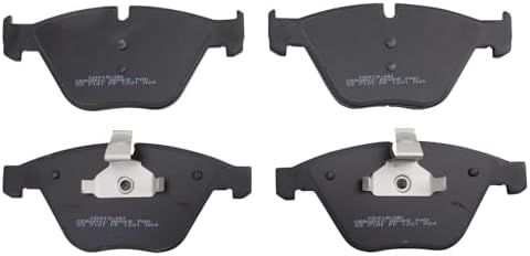 TRQ Front Ceramic Brake Pad Set Includes Contact Point Grease Hardware