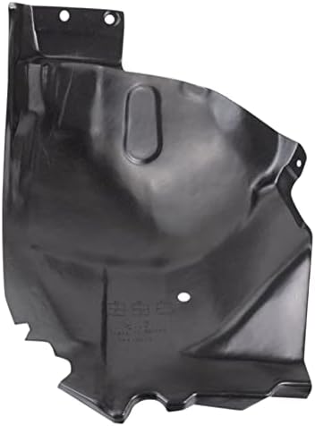 TRQ Front Right Rearward Inner Fender Liner Black Passenger Side