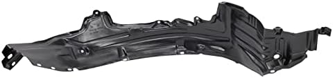 TRQ Front Left Inner Fender Liner Black Drivers Side