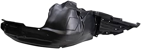 TRQ Front Right Inner Fender Liner Black Passenger Side