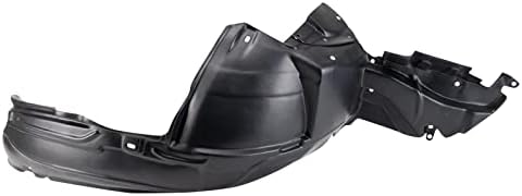 TRQ Front Right Inner Fender Liner Black Passenger Side