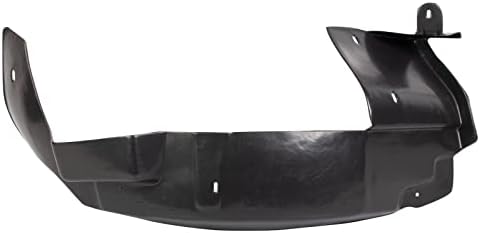 TRQ Front Left Rearward Inner Fender Liner Black Drivers Side