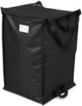 DURASACK XL 48-Gallon Zipper Top Heavy Duty Storage Tote Bags, Black by DURASACK