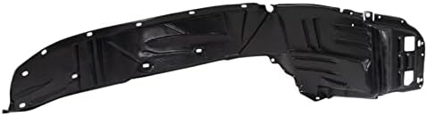 TRQ Front Right Inner Fender Liner Black Passenger Side