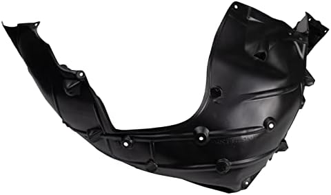 TRQ Front Right Inner Fender Liner Black Passenger Side