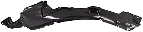 TRQ Front Right Inner Fender Liner Black Passenger Side